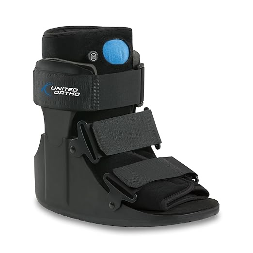 United Ortho USA14115 Short Air Cam Walker Fracture Boot, EXTRA SMOLL ,Black
