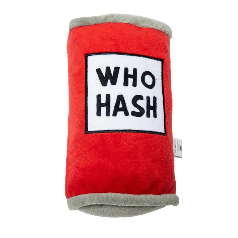 Dr. Seuss' The Grinch Who Hash Squeaky & Plush Dog Toy - Red