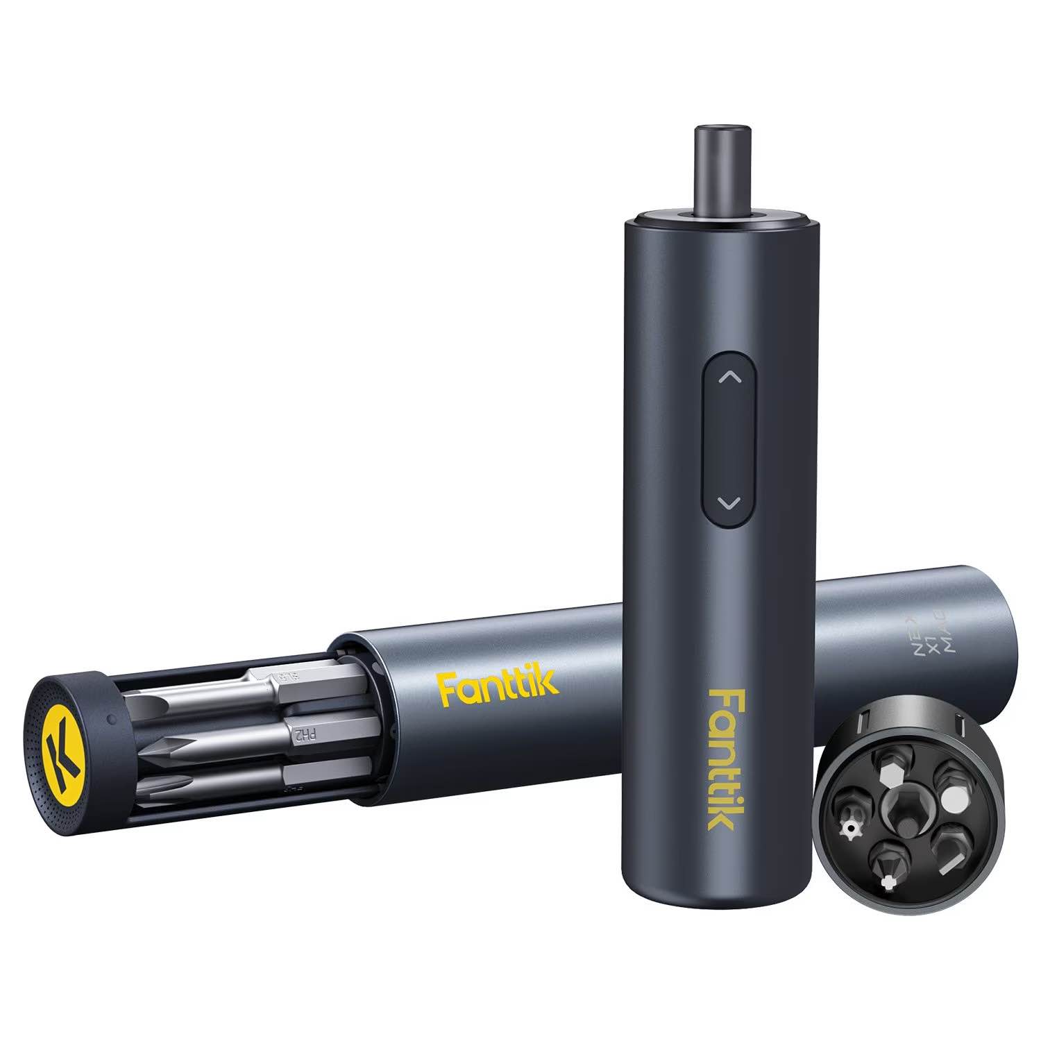 Fanttik S1 Pro 3.7V Electric Screwdriver, Power Screwdriver, 14 S2 Steel Bits, 3 Torque Settings, Max 6 N.m, 2000mAh Battery, LED Light, 1/4''Hex, Cordless Screwdriver for Furniture/Desktop Computer