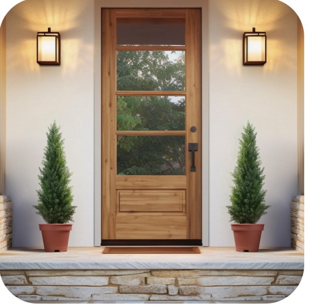 Artificial Cedar Tree 2 Pack 3 ft Outdoor Artificial Topiary Cedar Plants Fake Tree UV Rated Potted Plants for Porch Decor Faux Pine Tree for Perfect Housewarming Gift