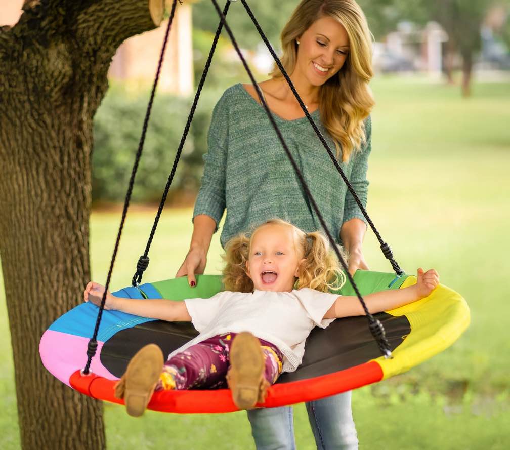 ATUPEN Tree Swing for Kids, 40'' Outdoor Swing Backyard Playground Outdoor Toys for 3-10 Year Old Girls Boys