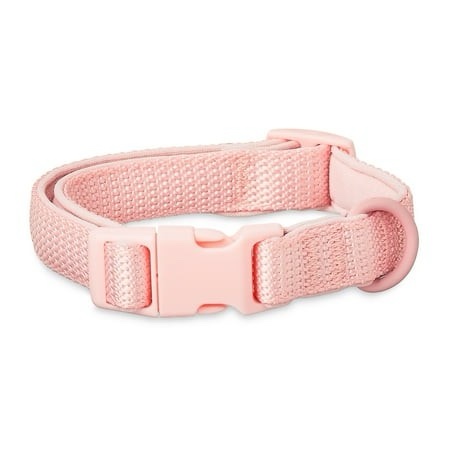 Vibrant Life Neoprene Cushioned Adjustable Dog Collar Soft PInk Small