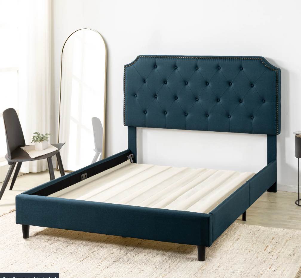 Mellow Wood Bed Slat Board with Fabric Cover, Vertical Mattress Support for Bed Frames, Box Spring or Bed Slat Replacement,Full