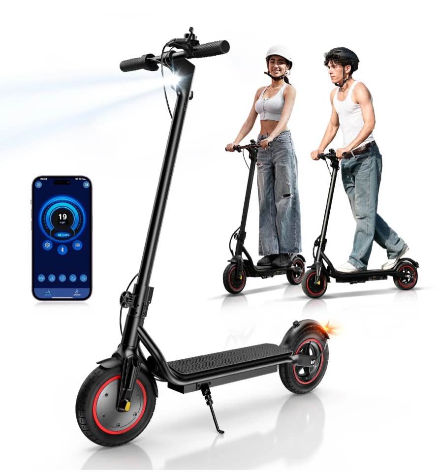 LiteFive LF5 350W Electric Scooter for Adults, 19mph & 21Miles Range, Folding Commuting E-Scooter