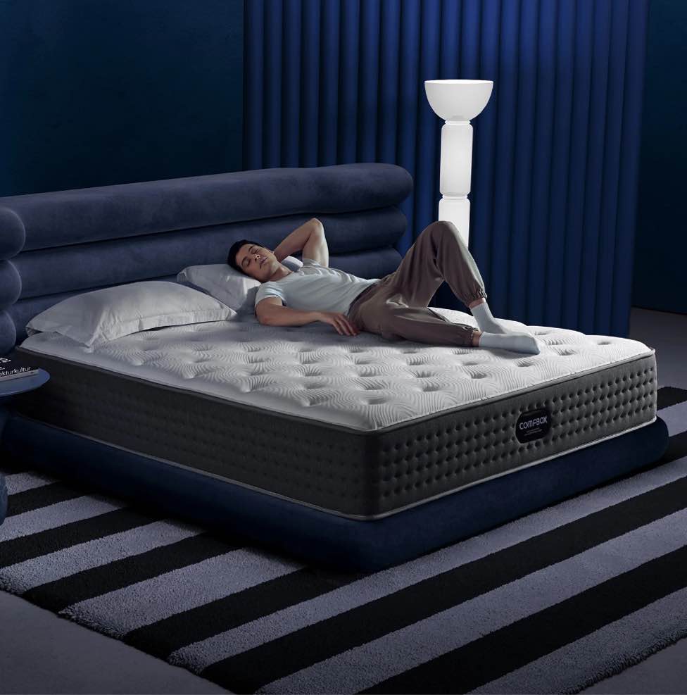 COMFBOX 12-inch King Hybrid Mattress - Medium Feel - Cooling Foam & Pressure Relief