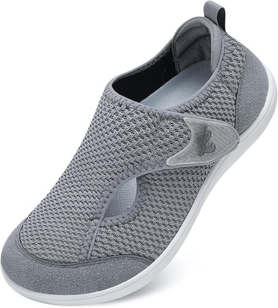 Size 8.5W LeIsfIt Womens Wide Diabetic Shoes Adjustable Barefoot Walking Shoes Breathable Zero Drop Sneakers for Wide Width Arthritis Edema Feet