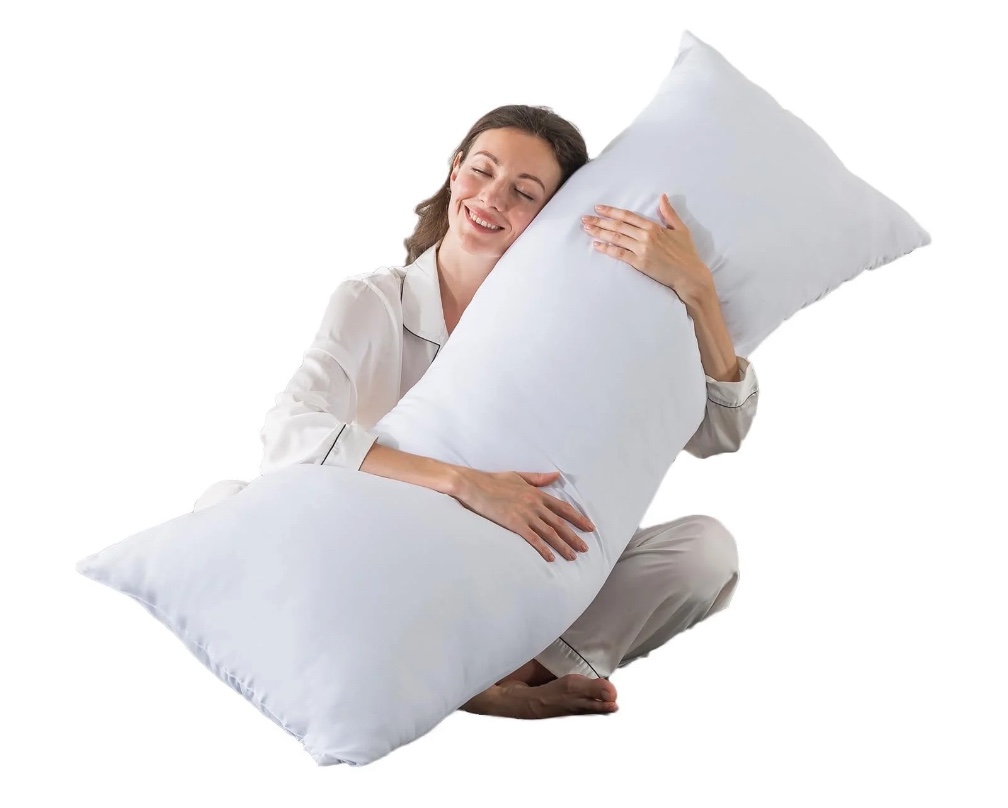 BedTreat Full Body Pillow Insert for Adults - Soft & Fluffy Body Pillow for Side Sleepers - Long & Breathable Body Pillow Insert(20 X 54,White)