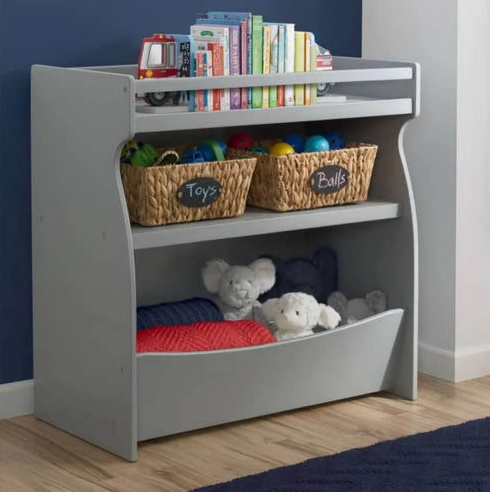 Delta Children Gateway 2-in-1 Changing Table and Storage Unit Gray