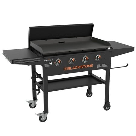 Blackstone Original 4-Burner 36 Natural Gas Omnivore Griddle with Hard Cover