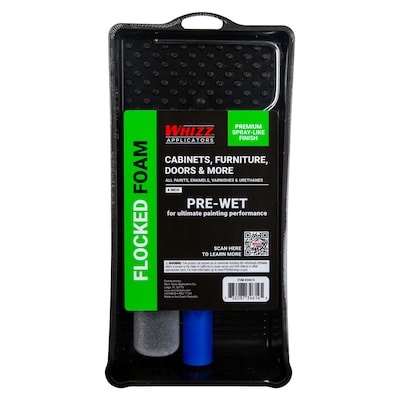 whizz 4-in whizzflock cabinet, door, and more 2-piece paint applicator kit