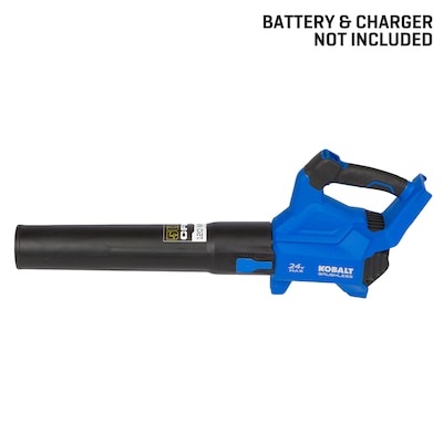 kobalt 24-volt 500-cfm 120-mph battery handheld leaf blower battery not included charger not included