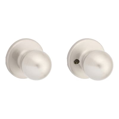 Kwikset Polo Satin Nickel Steel Passage Door Knob 3 Right or Left Handed