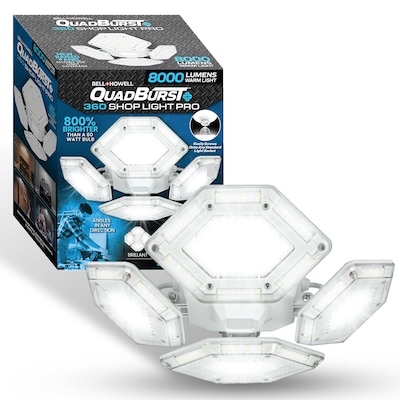 bell + howell 8000 -lumens led screw-in ceiling-mounted work light