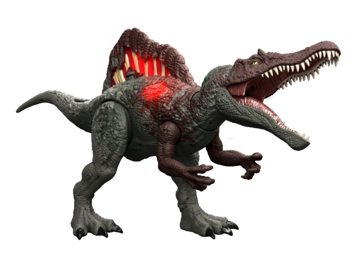 Jurassic World Epic Attack Slash Attackin’ Spinosaurus Dinosaur Action Figure Toy, Multiple Features