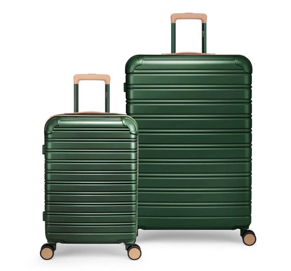 iFLY Hardside Fibertech Limited Edition 2-Piece Set, 20" Carry-on and 28" Checked Luggage, Evergreen