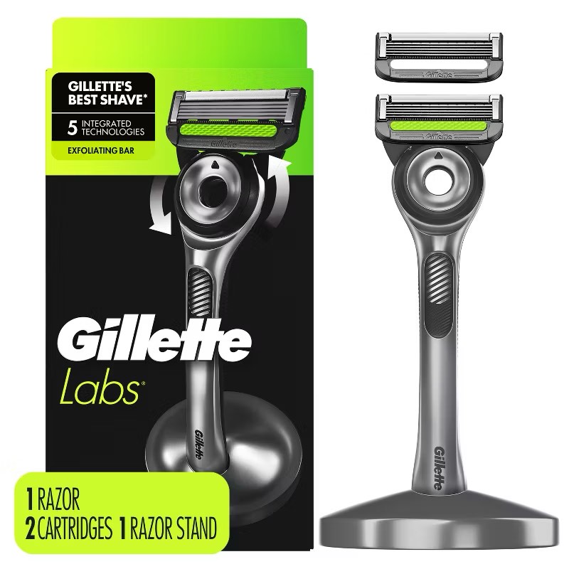 Gillette Labs Value Pack - Razor Handle Blade Refills & Stand