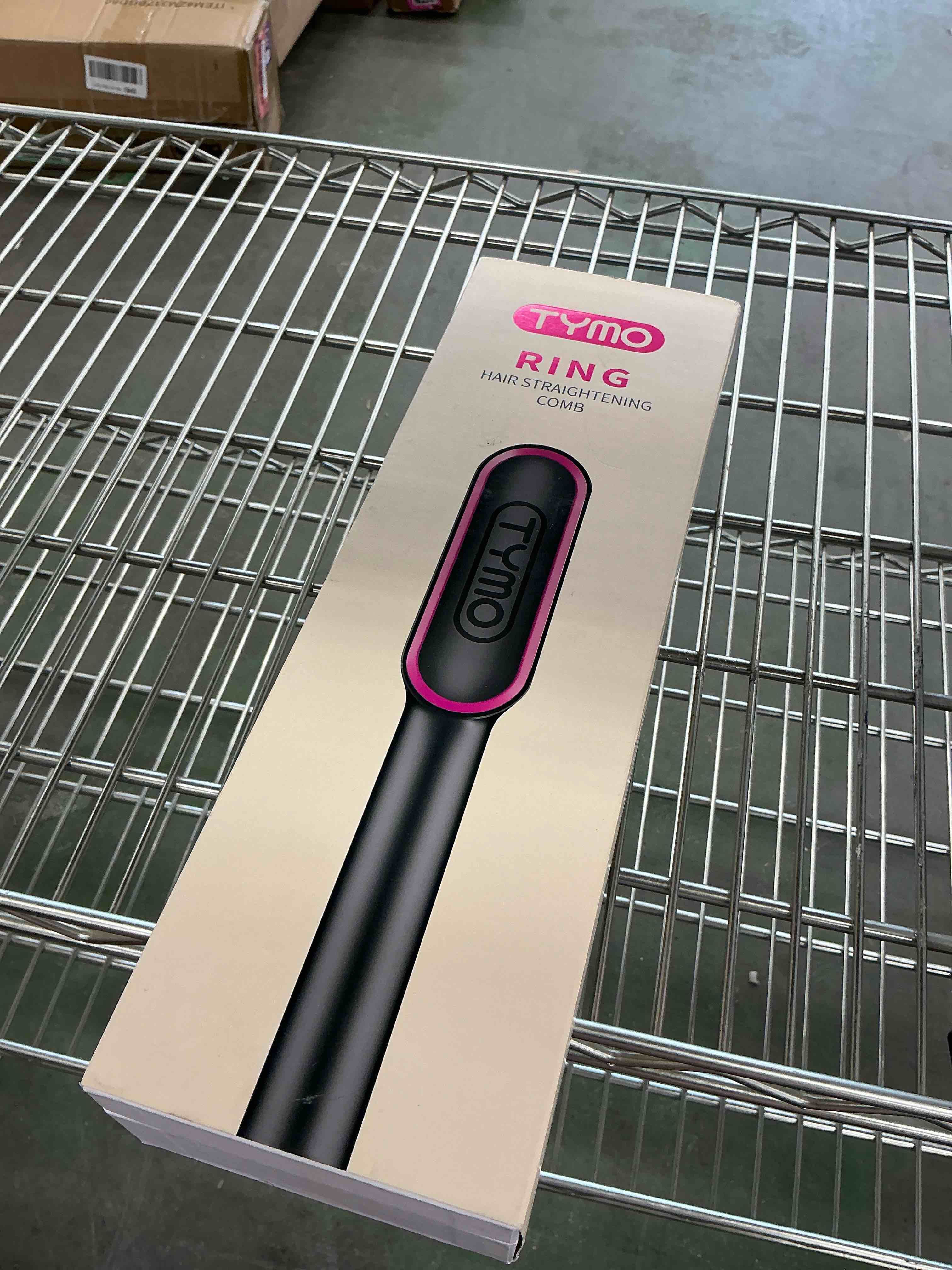 TYMO Ring Hair Straightening Comb - Black - 1 1/2"
