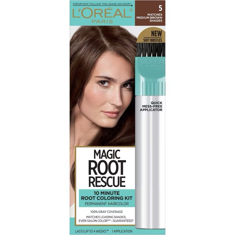 L'Oreal Paris Root Rescue Permanent Hair Color - Medium Brown 5