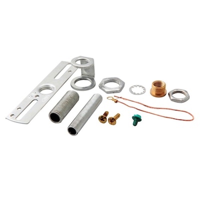 Project Source Nickel Metal Ceiling Light Mount