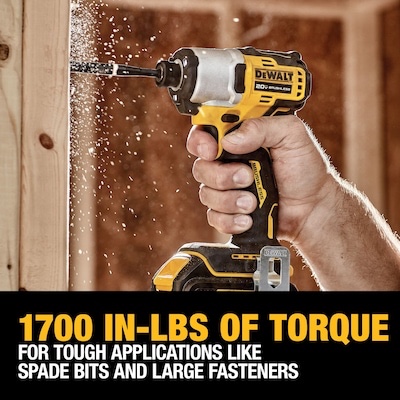 dewalt 20-volt max 1/4-in brushless cordless impact driver-tool only
