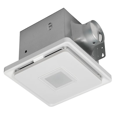 Homewerks 1.5-Sone 110-CFM White Decorative Lighted Bluetooth Compatibility Bathroom Fan