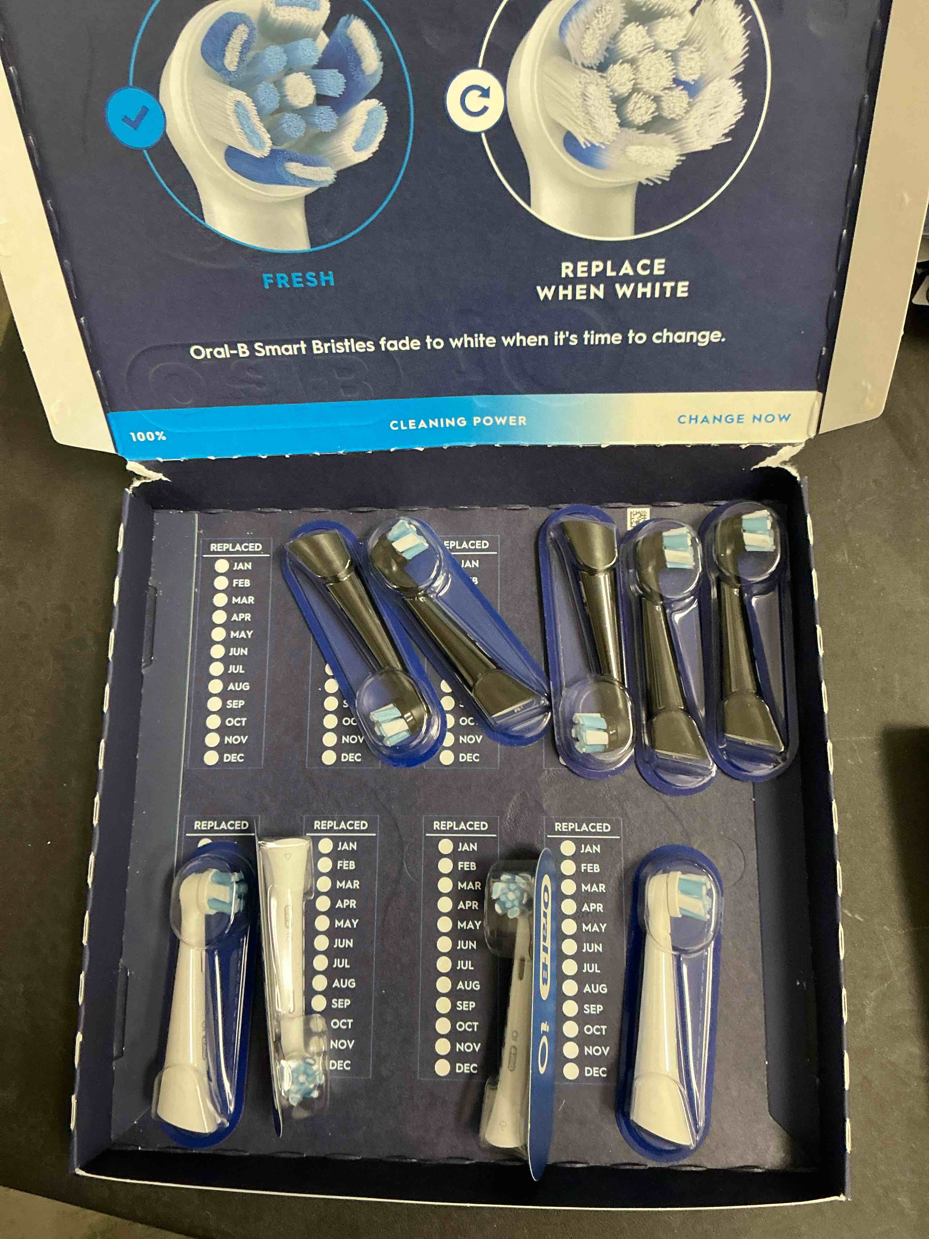 oral b replacement brush heads io deep clean round 9 pack