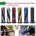Universal Motorcycle Rubber Gel Handlebar Hand Grips for 7/8" Bar End Handle Bars Sports Bikes (Purple)