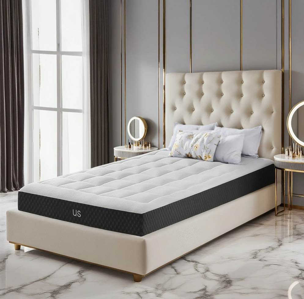 EDX Twin Mattress 5 Inch, Memory Foam Mattress for Pressure Relief with Durable Support, Medium Firm CertiPUR-US Certified Cooling Gel Mattresses for Bedroom, Mattress in a Box