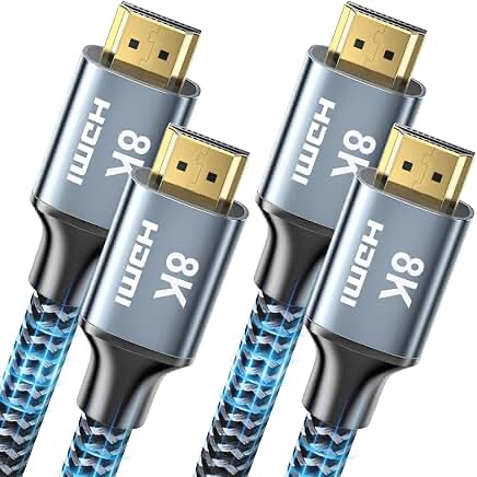 PowerBear 4K HDMI Cable 10 ft | High Speed Hdmi Cables, Braided Nylon & Gold Connectors, 4K @ 60Hz, 