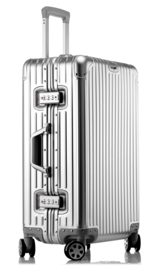 Gliderra All Aluminum Carry On Luggage 20 Inch, Durable Lightweight Suitcase, Silver