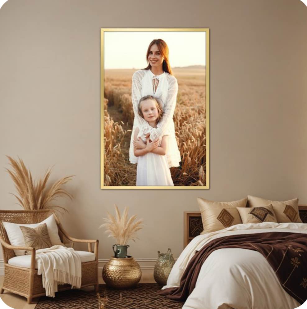 Gold 24x36 Frame, Large Poster Picture Frame for Wall Mounted