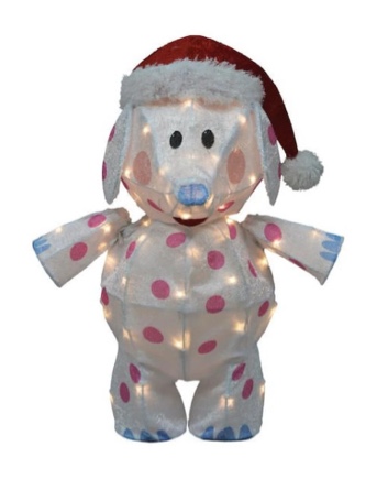 RUDOLPH 24 INCH SPOTTED ELEPHANT OUTDOOR 3D LED YARD DÉCOR