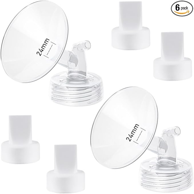 Nenesupply 24mm 2 pc Flanges Compatible with Spectra S2 S1 9 Plus Synergy Gold Breastpump Replacemen