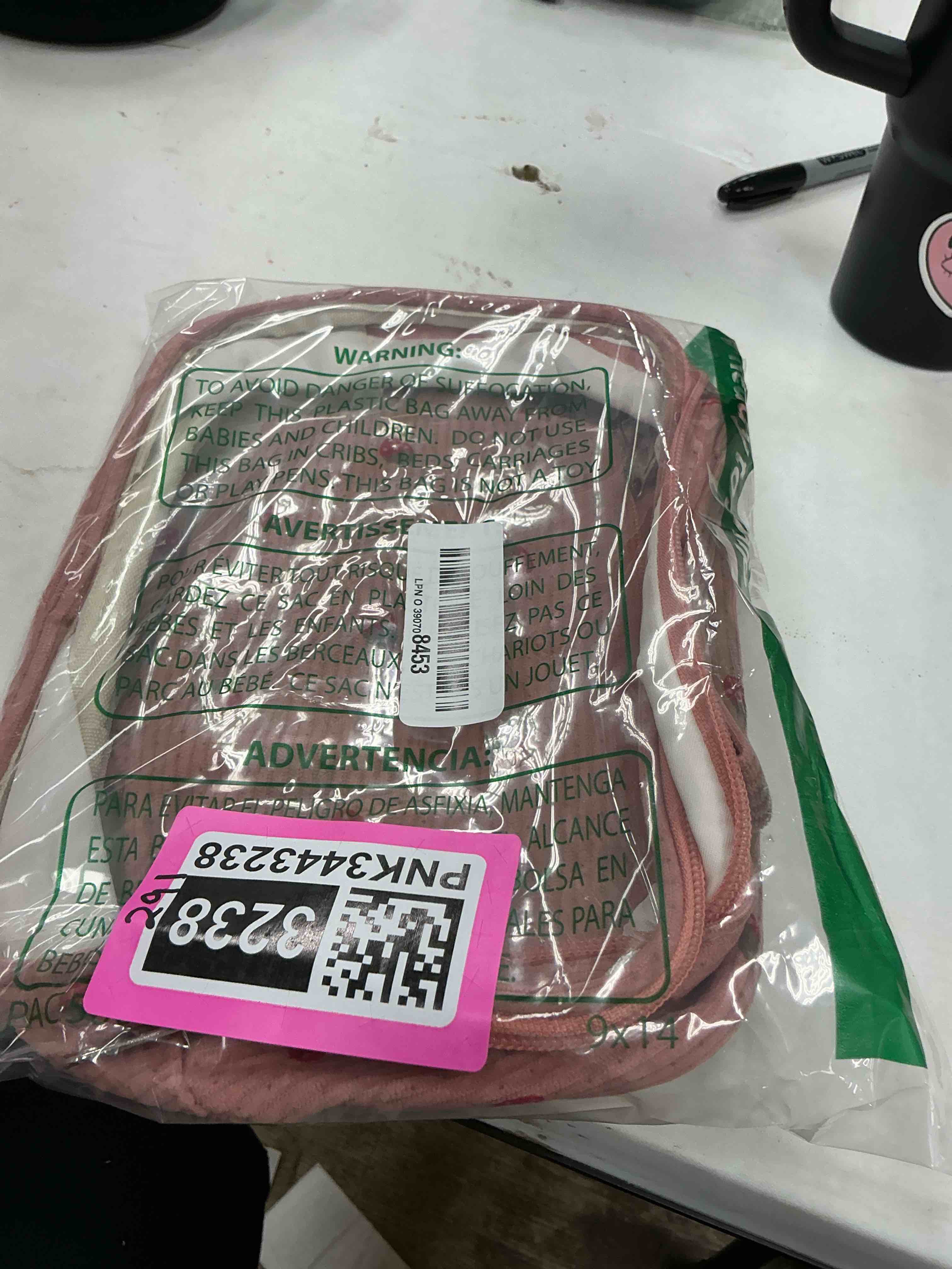 Bluboon 3Pcs Makeup Toiletry Bag for Women, Clear Packing Cubes Cosmetic Bag for Travel Women With Zipper Travel Essentials (Corduroy Strawberry Pink)