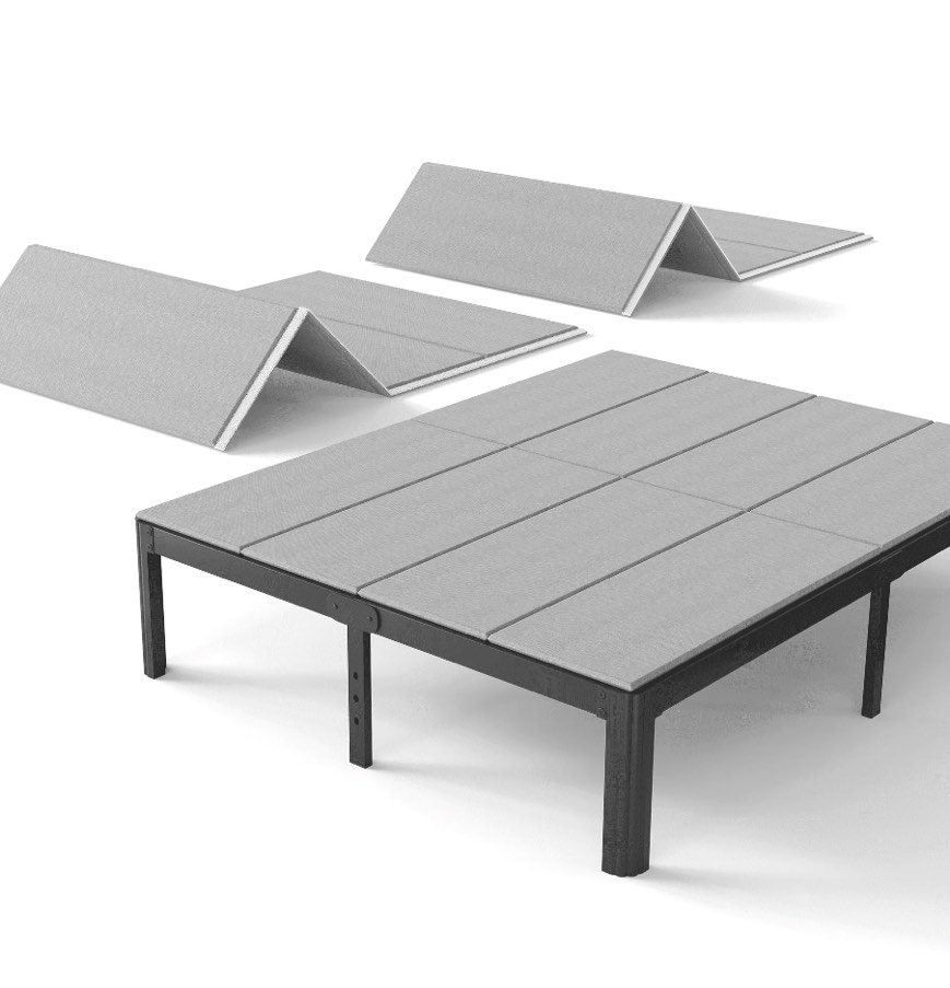 ULIESC 8mm Bunkie Board Queen Size, Fully Assembled, Low Profile Bed Support