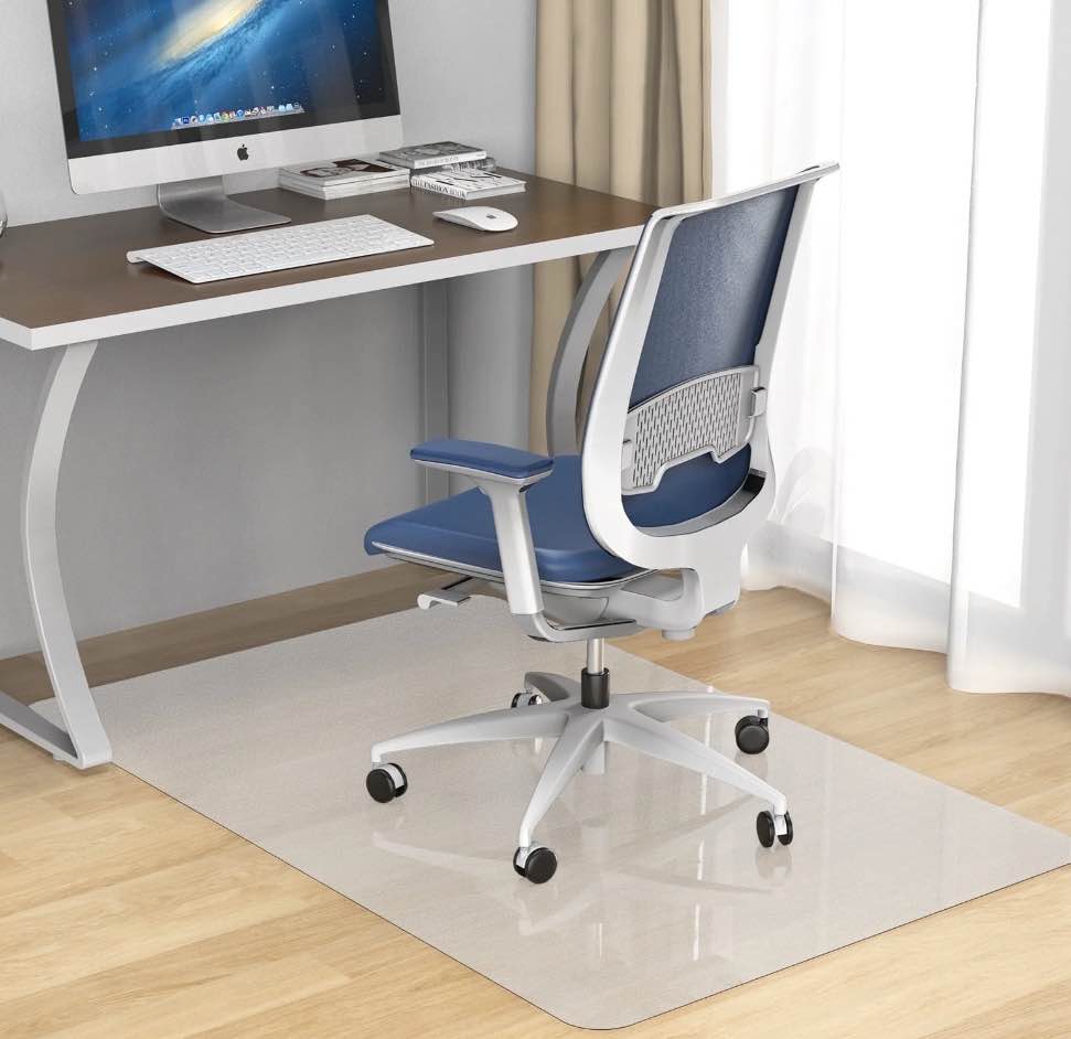 Plastic Chair Mat for Hardwood Floor, 36"x 48" Office Chair Mat for Home, Floor Protector Mat for Desk Chair for Home