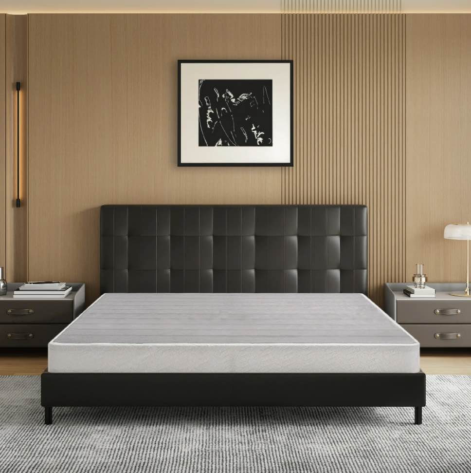 EGOHOME 5 inch Queen Size Metal Box Spring, Easy Assembly Mattress Foundation