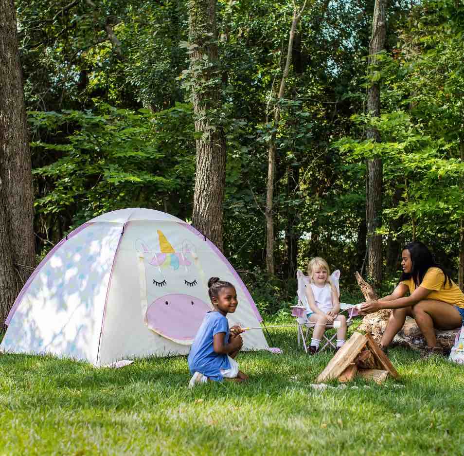 Firefly! Outdoor Gear Sparkle the Unicorn 2-Person Kid s Camping Tent - Off-White/Pink