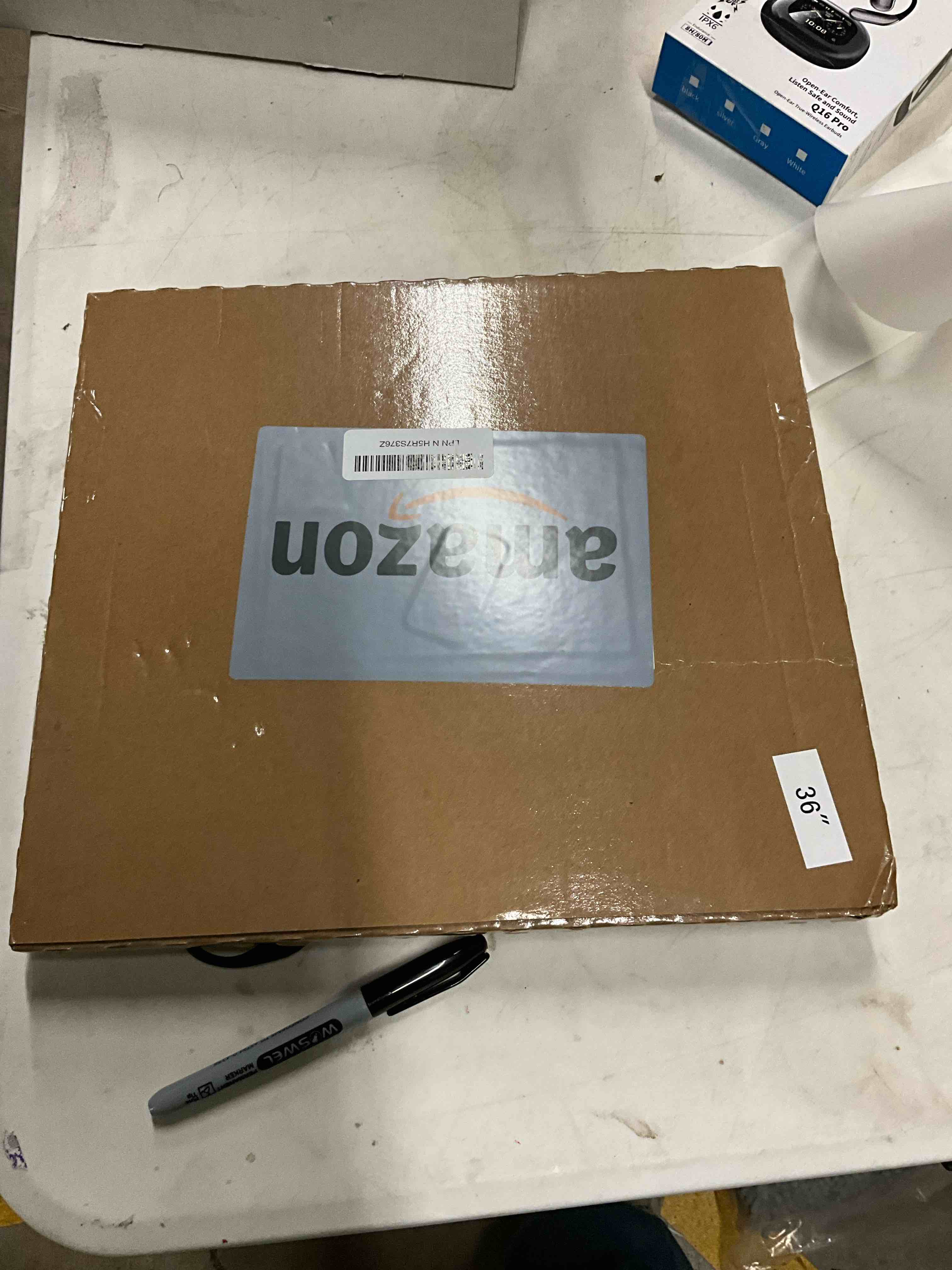 Condition photo showing Good Condition for Aiyufneg White Sheer Curtains 36 inch Length Kitchen Tiers Short Voile Curtains/Drapes Solid Sheers Cafe Curtains Voile Bathroom Small Half Window Curtains 2 Panels Set, Rod Pocket, 40" Wx36 L 40"W x 36"L (Pack of 2) White