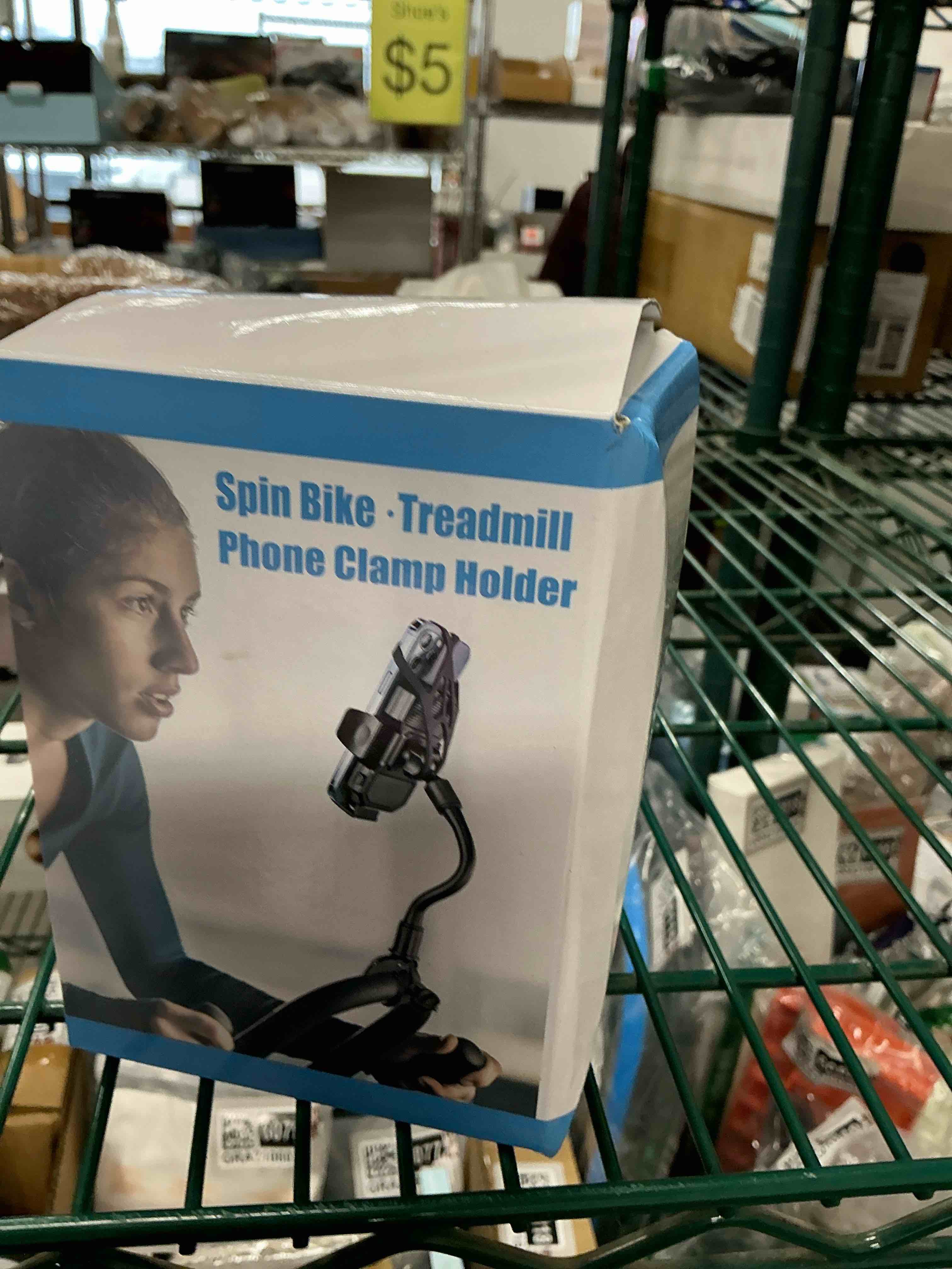 Condition photo showing Good Condition for Bike Phone Holder - Goosencek Motorcycle Cell Phone Mount - Handlebar Fit Bicycle, Moto, Peloton, Treadmill, Mic Stand, Scooter, Stroller - Mount for All iPhone & 4-7" Smartphone