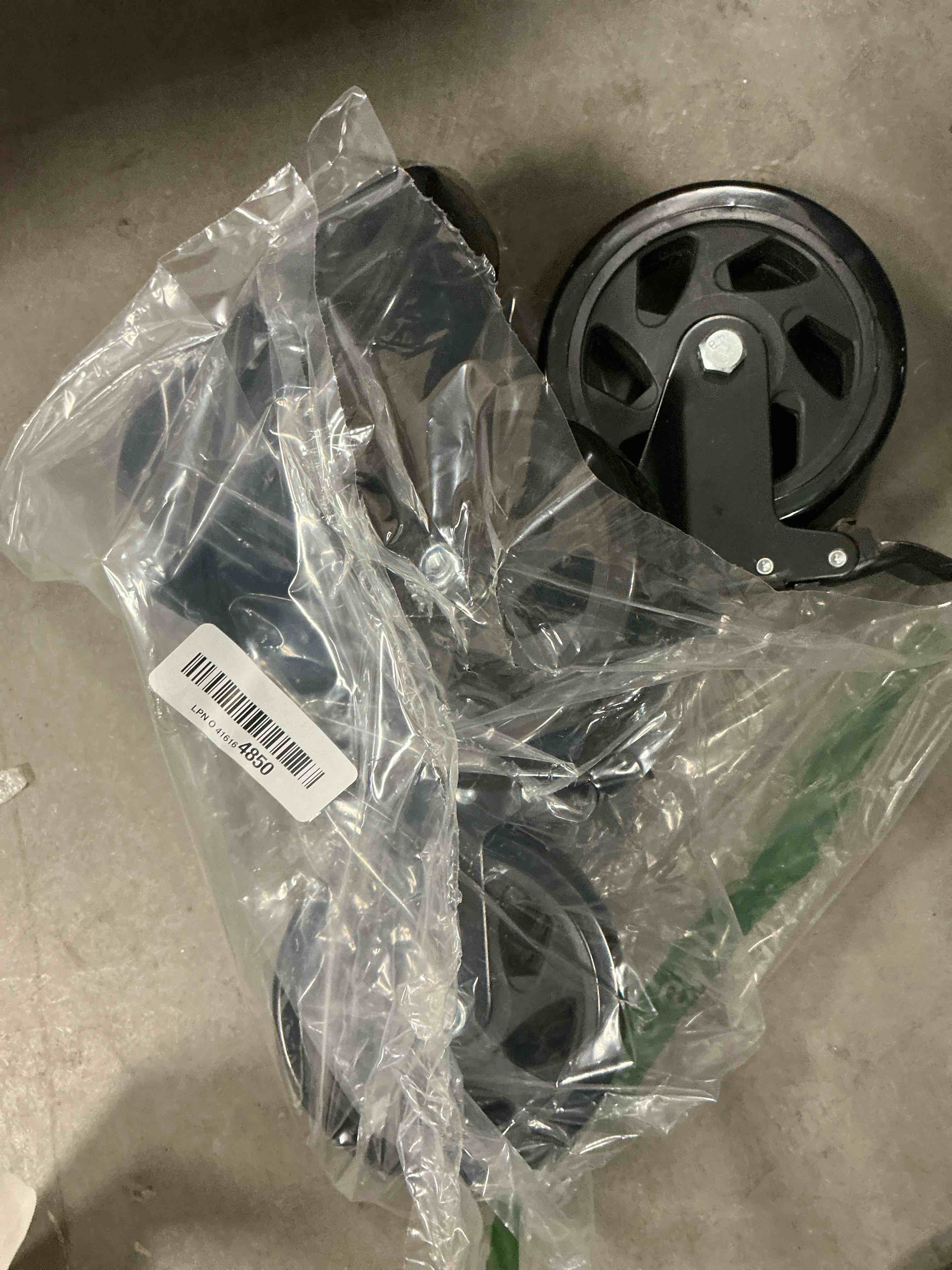 Condition photo showing Good Condition for 5 Inch Stem Caster Wheels Heavy Duty, Threaded Stem Casters Set of 4, Cart Wheels 1/2"-13 x 1 (Screw Diameter 1/2", Stem Length 1"), Safety Dual Locking Industrial Casters, Cart Wheels for Furniture 5 Inch 1/2"-13x1"