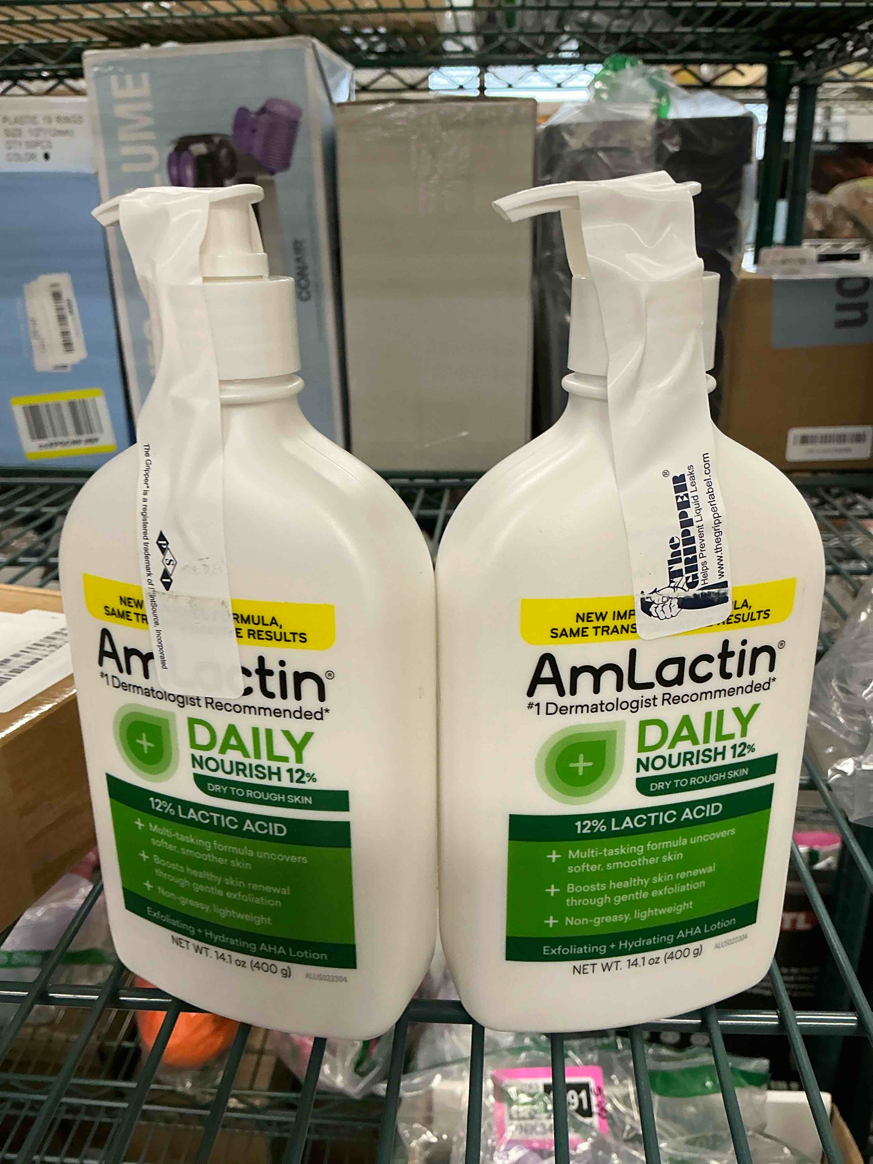 Condition photo showing New/Like New for AmLactin Daily Nourish Therapeutic Body Lotion for Dry Skin - No-Scrub Exfoliator and Moisturizer - AmLactin 12% Lactic Acid Lotion, 7.9 oz (Packaging May Vary)