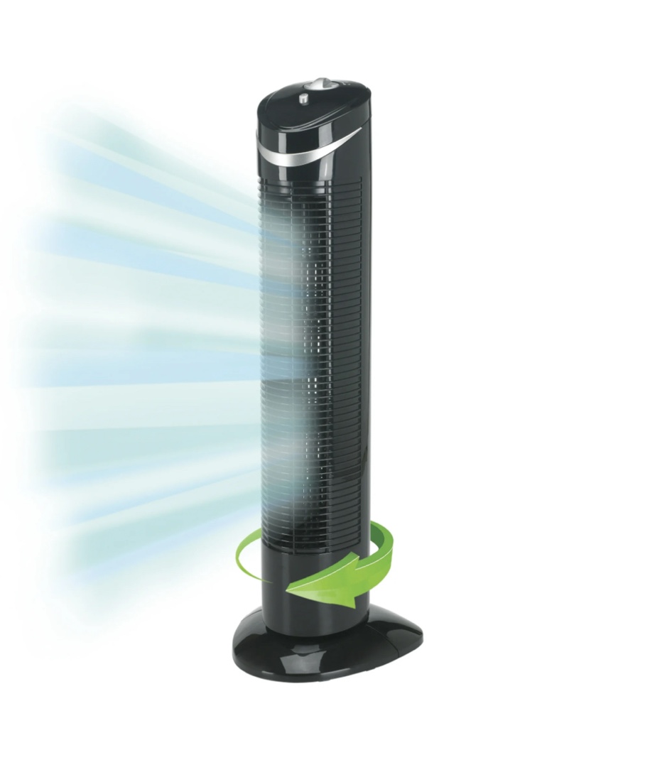 PureGuardian 29" Oscillating 3-Speed Space-Saving Tower Fan, TF2113B, New