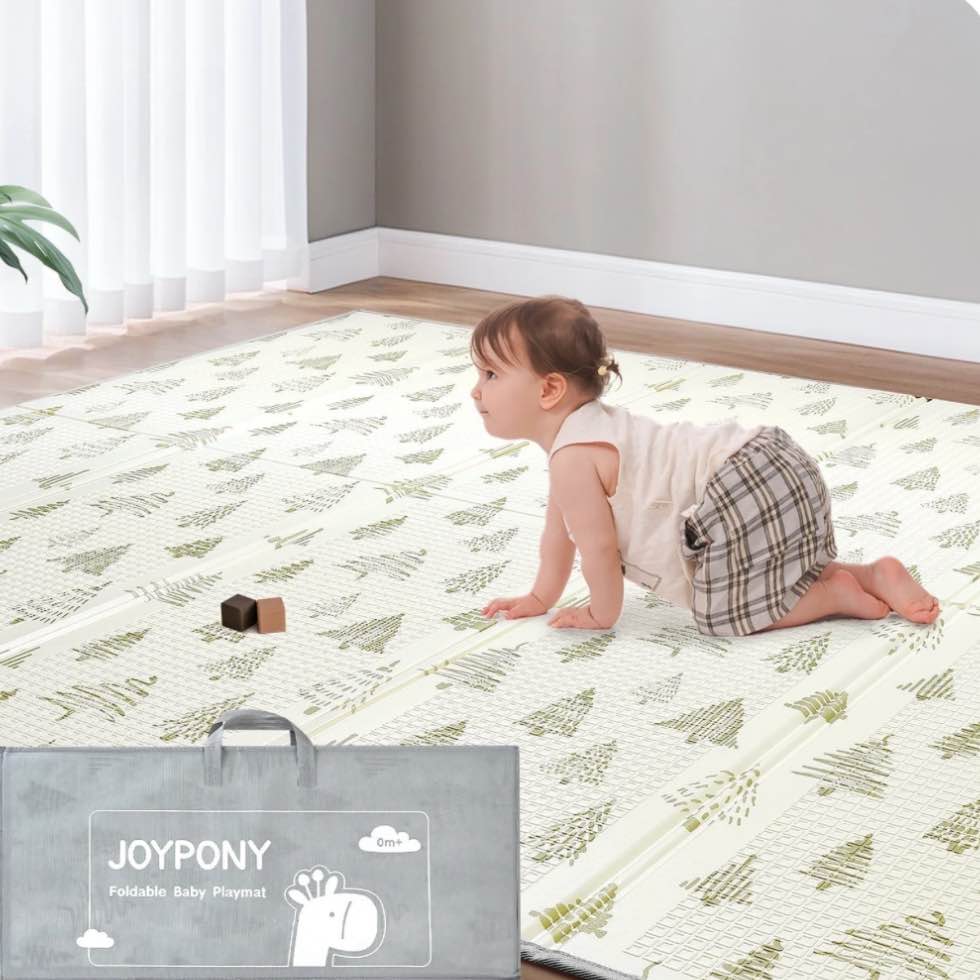 Joypony Baby Play Mat 71" x 79" x 0.4" – Lightweight Foldable Mat for Infants and Toddlers