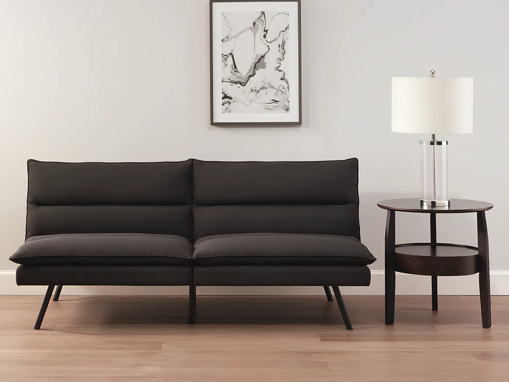 Mainstays Pillow Top Futon Charcoal