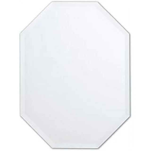 Frameless Octagon Mirror | 1" Beveled Edge | Bathroom Wall Mirror