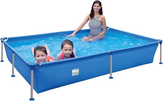 Rectangular steel frame pool, 228 x 159 x 42 cm