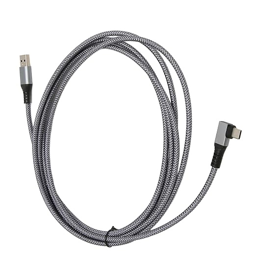VR Link Cable, Wearresistant Charging Stable High Speed ??Data Transfer Cord Nylon L Type C Type Port VR (#1)