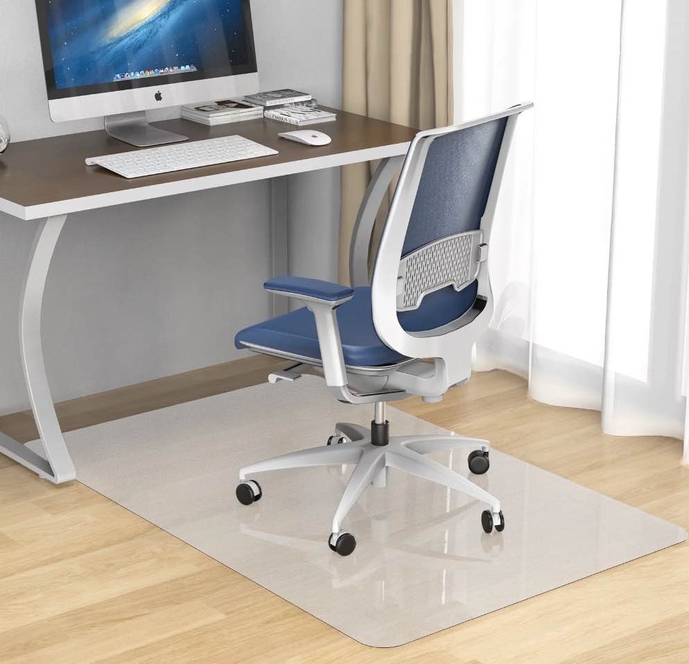 Plastic Chair Mat for Hardwood Floor, 36"x 48" Office Chair Mat for Home, Floor Protector Mat for Desk Chair for Home