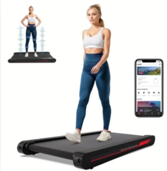 Sperax Walking Vibration Pad with App,Under Desk Treadmill for Home Office,Portable Treadmill with Remote Comtrol 350LB Capacity 0.1-3.8mph
